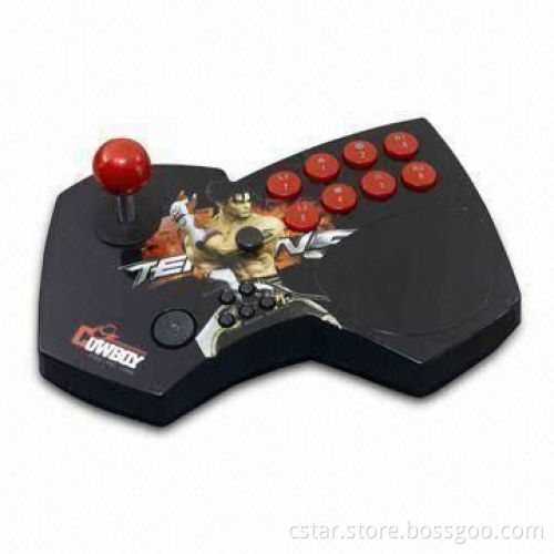 PC Fighter Stick, Supports Strong Vibration Function, Compatible with MS Windows 98/Me/2000/XP